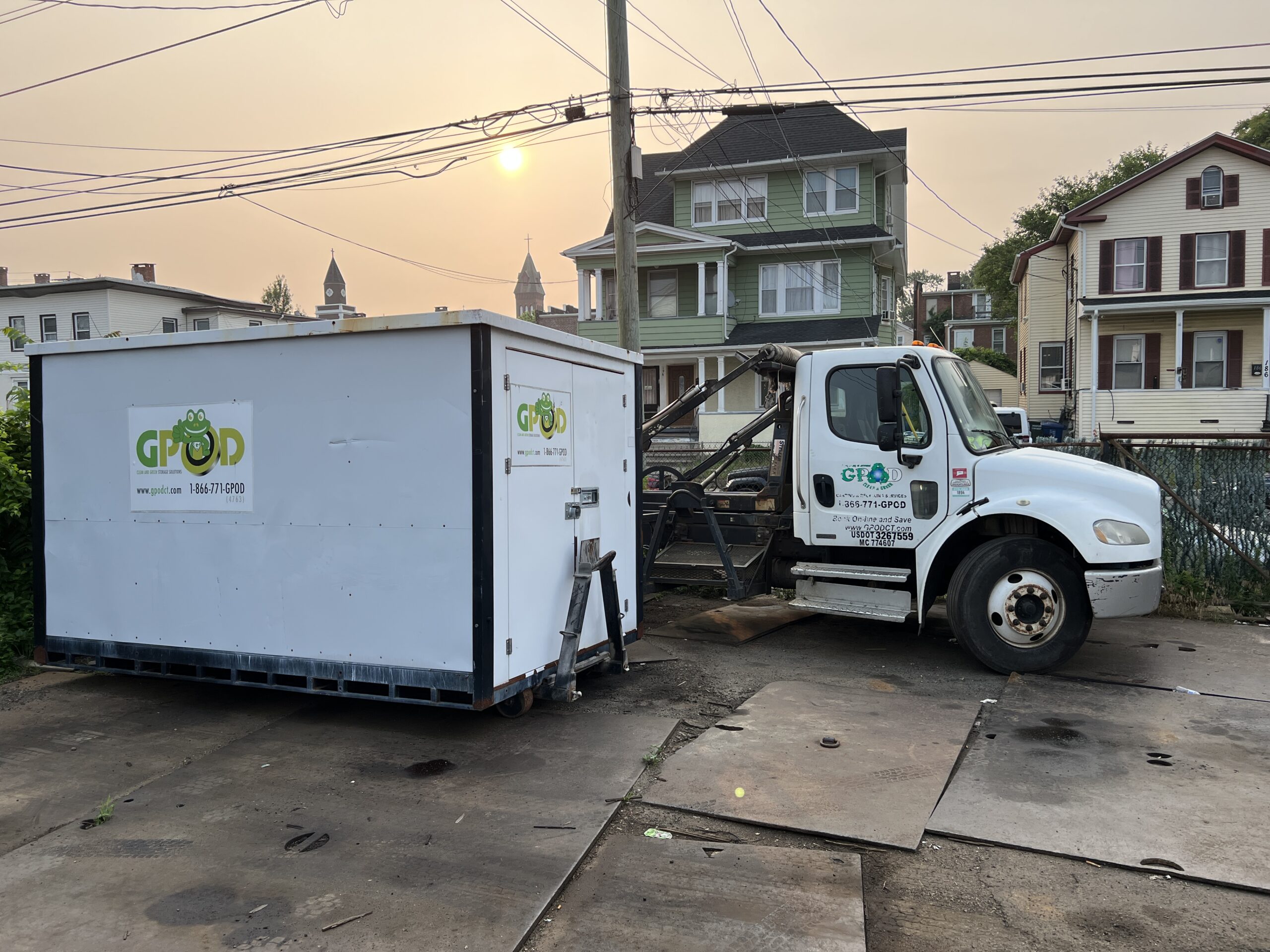 GPOD dumpster rental on-site